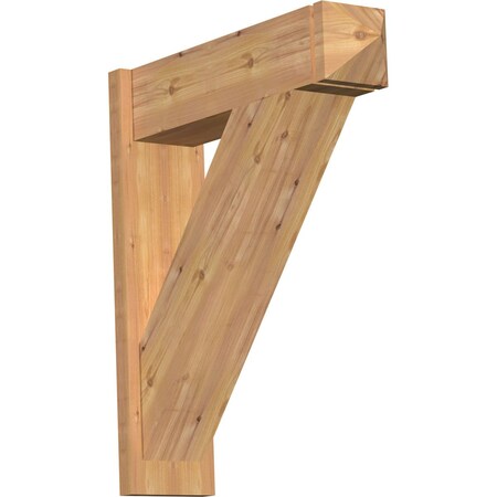 Ekena Millwork Traditional Smooth Arts and Crafts Outlooker, Western Red Cedar, 7 1/2"W x 28"D x 32"H OUT08X28X32TRA03SWR